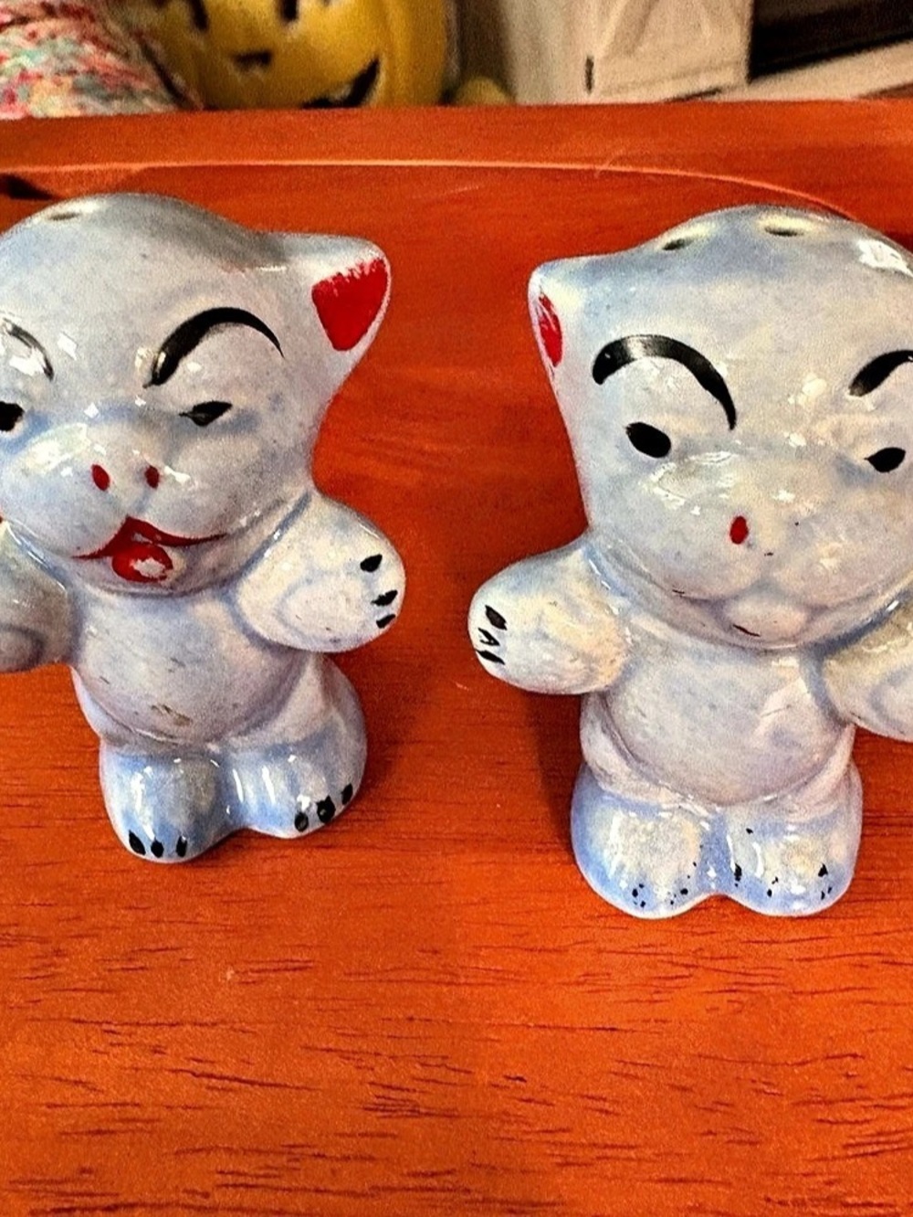 Blue & White Ceramic salt and pepper shakers